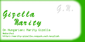 gizella marity business card